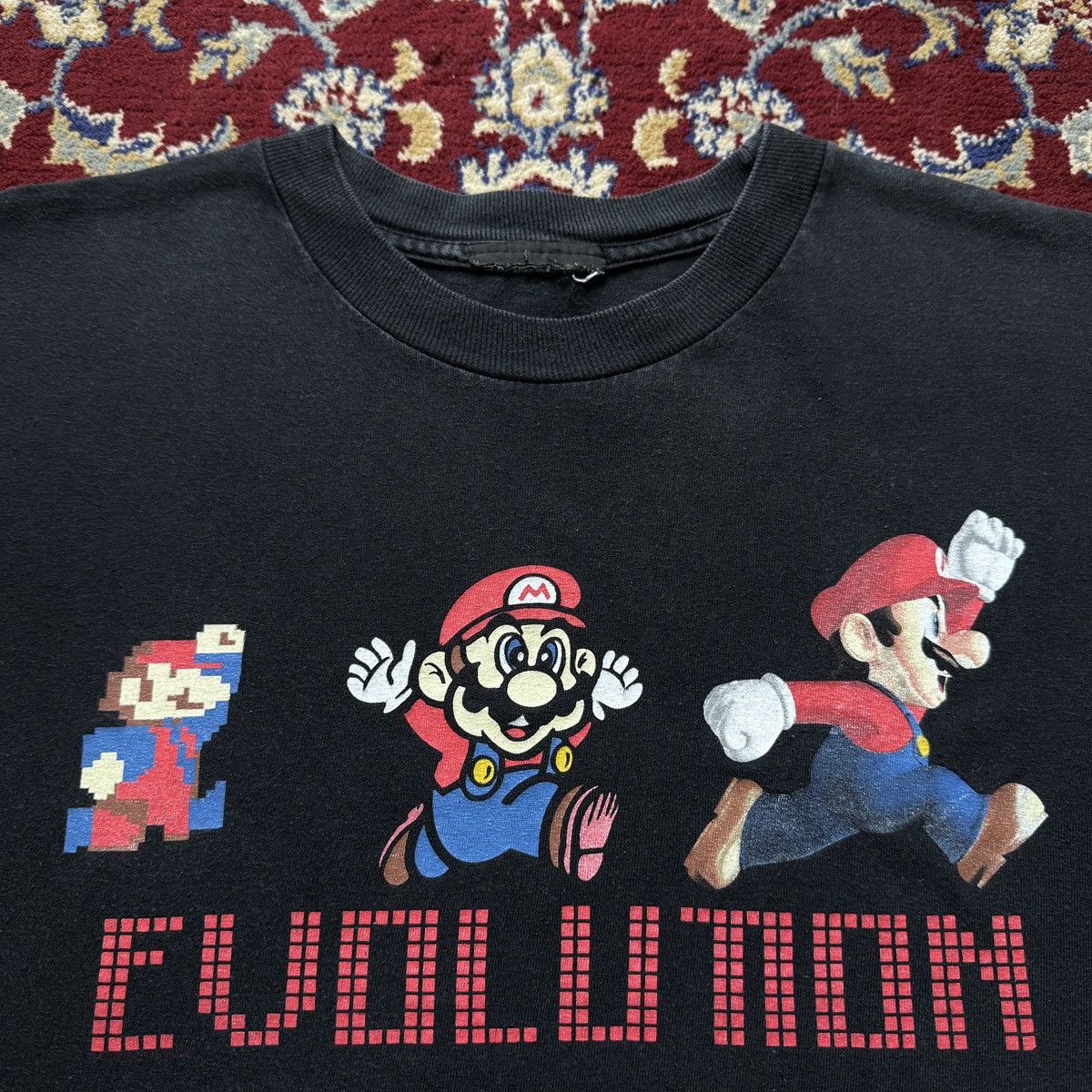 Nintendo 2000s Super Mario Bros Evolution promo video game tee Size US XL / EU 56 / 4 - 1 Thumbnail