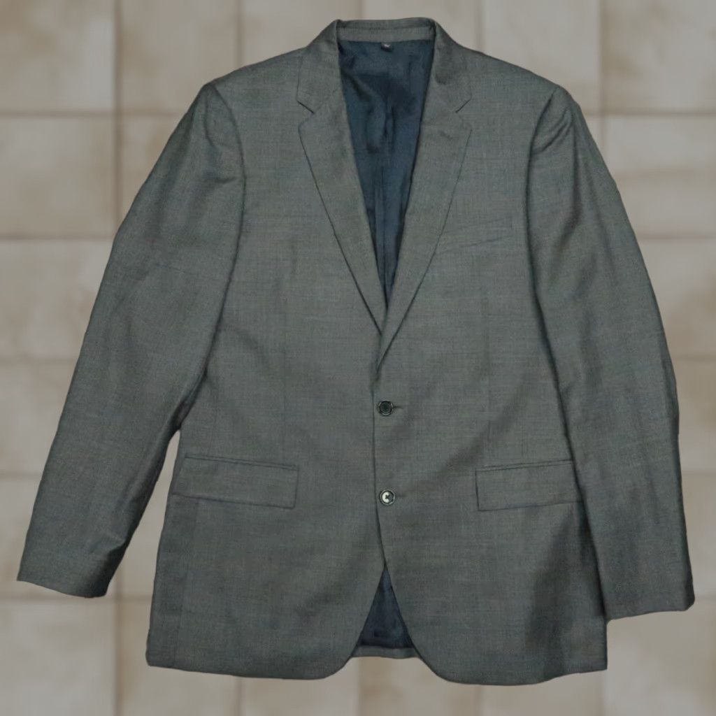 J.Crew J Crew Blazer Mens Large 42L Gray Thompson Worsted Wool Sport Coat Jacket Size 42R - 1 Thumbnail