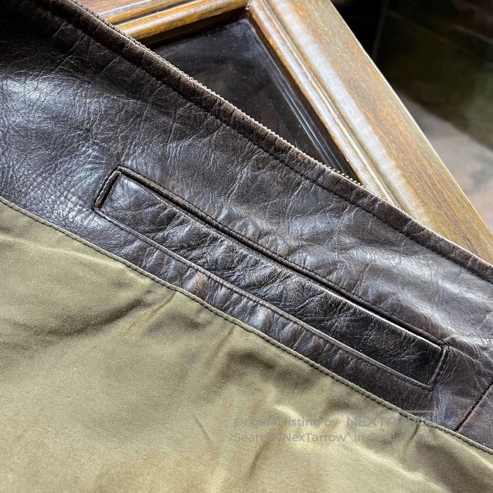 RRL Ralph Lauren RRL Buffalo Leather M43 Jacket. Size US M / EU 48-50 / 2 - 6 Thumbnail