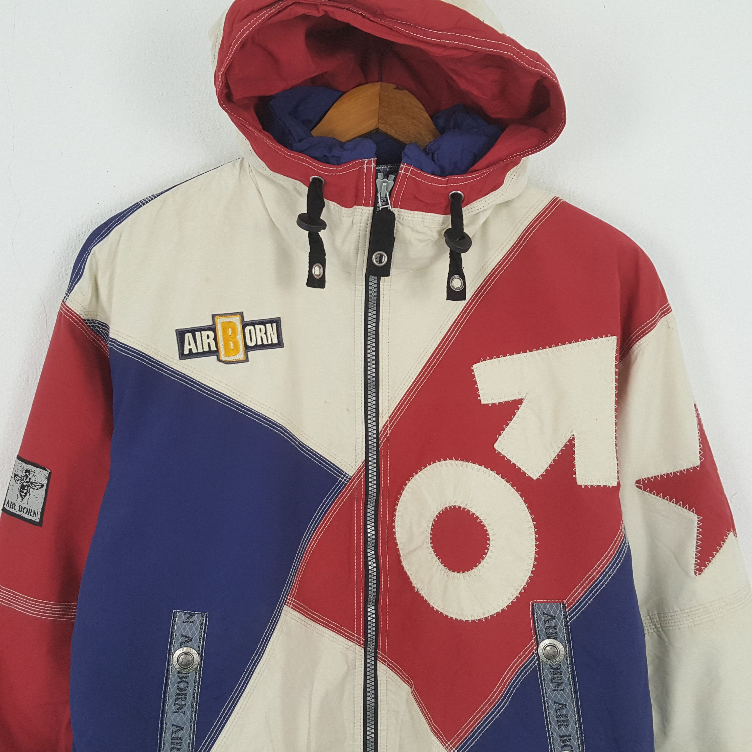 Japanese Brand × Vintage Vintage AIR BORN Japanese Streetwear Jacket c281n2 Size US XL / EU 56 / 4 - 2 Thumbnail