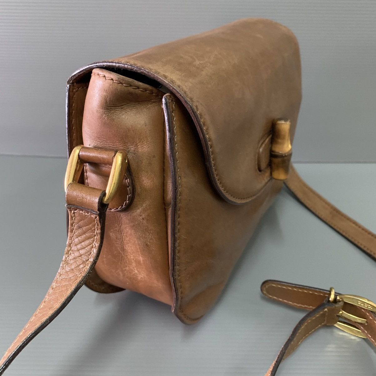 Gucci Gucci Bamboo Leather Vintage Slingbag Size ONE SIZE - 3 Thumbnail