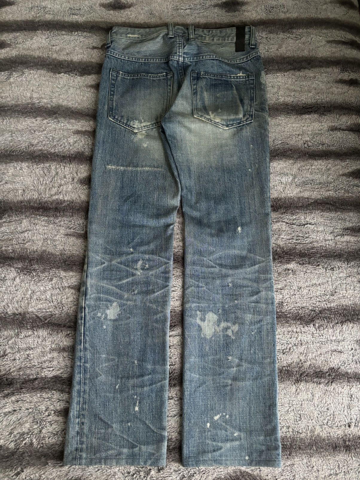 Isamu Katayama Backlash aw12 cow leather repair denim Size US 28 / EU 44 - 2 Thumbnail