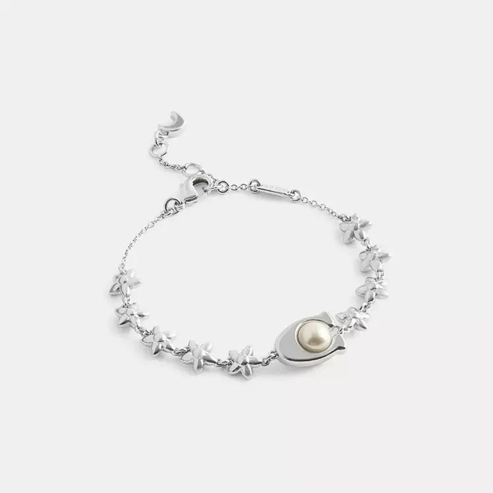 Coach NWT Coach Wildflower Chain Linear Bracelet Pearl CDS66 Size ONE SIZE - 8 Thumbnail