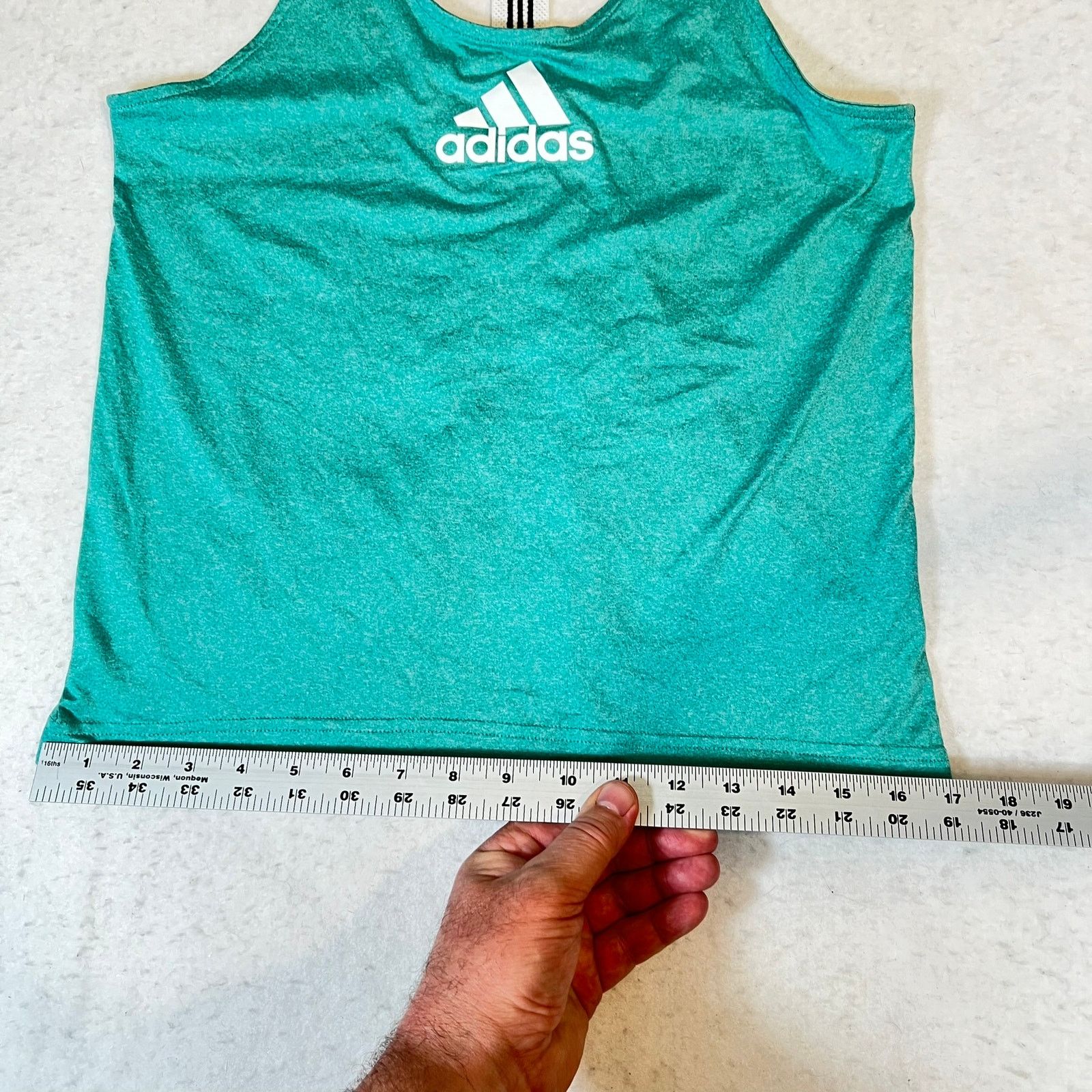 Adidas Adidas Racerback Workout Shirt Woman XS Heathered Green Race Size XS / US 0-2 / IT 36-38 - 7 Thumbnail