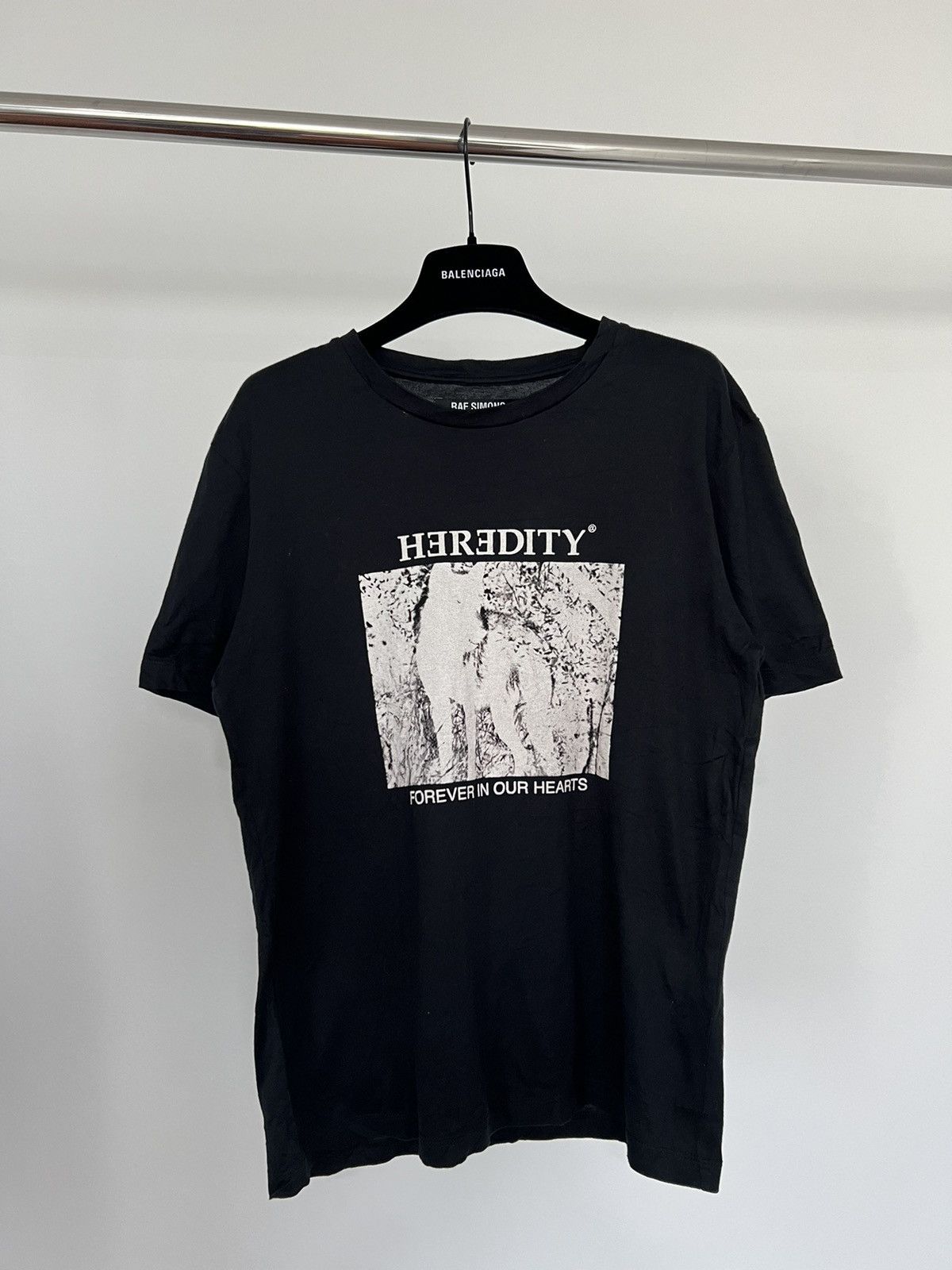 image of Raf Simons “Heredity” Tee - Ss10 in Black, Men's (Size XS)