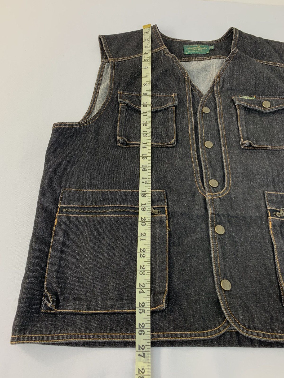 Japanese Brand 90s Evenriver Supervalue Vest Denim Jacket Multipocket Size US XL / EU 56 / 4 - 12 Thumbnail