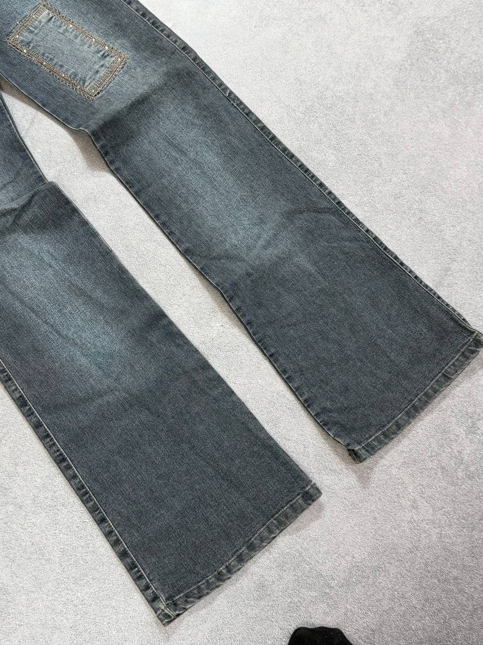 Japanese Brand vtg junya watanabe style avant-garde flared denim jeans Size 28" / US 6 / IT 42 - 6 Thumbnail