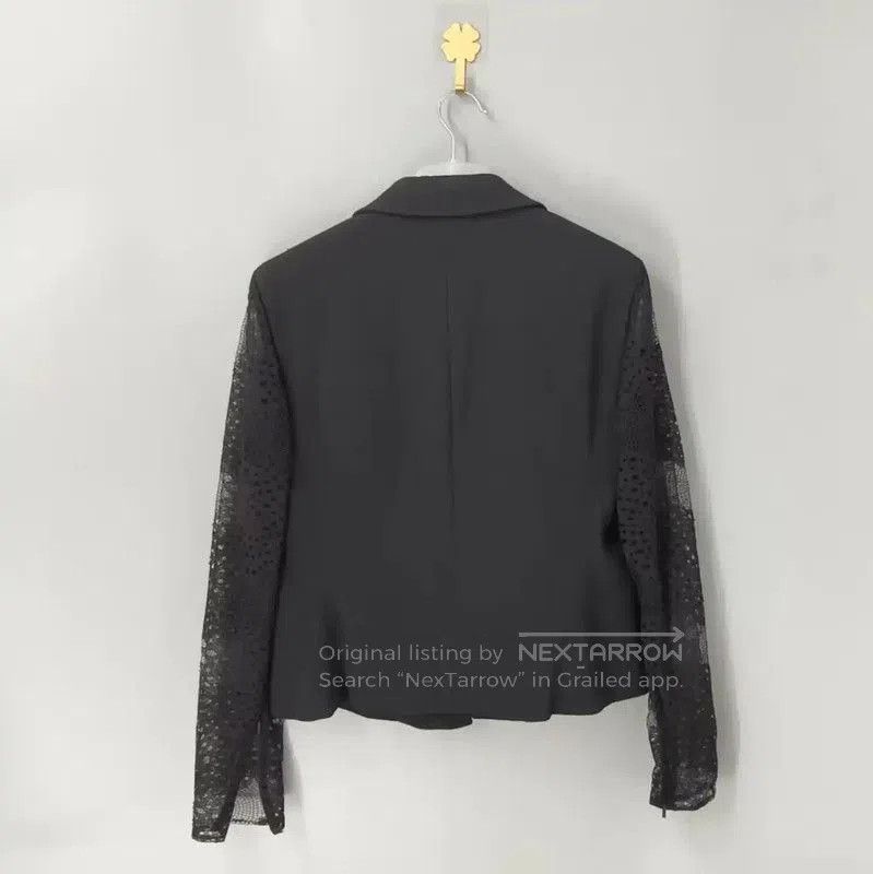 Versace Versace Black Women's Jacket with Lace Sleeves . Size XL / US 12-14 / IT 48-50 - 2 Thumbnail