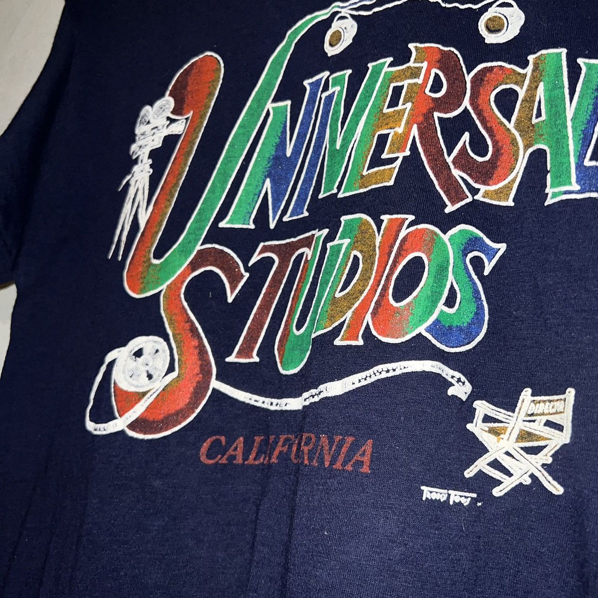 Vintage 70s Vintage Universal Studios Medium T-Shirt Navy Size US M / EU 48-50 / 2 - 3 Thumbnail