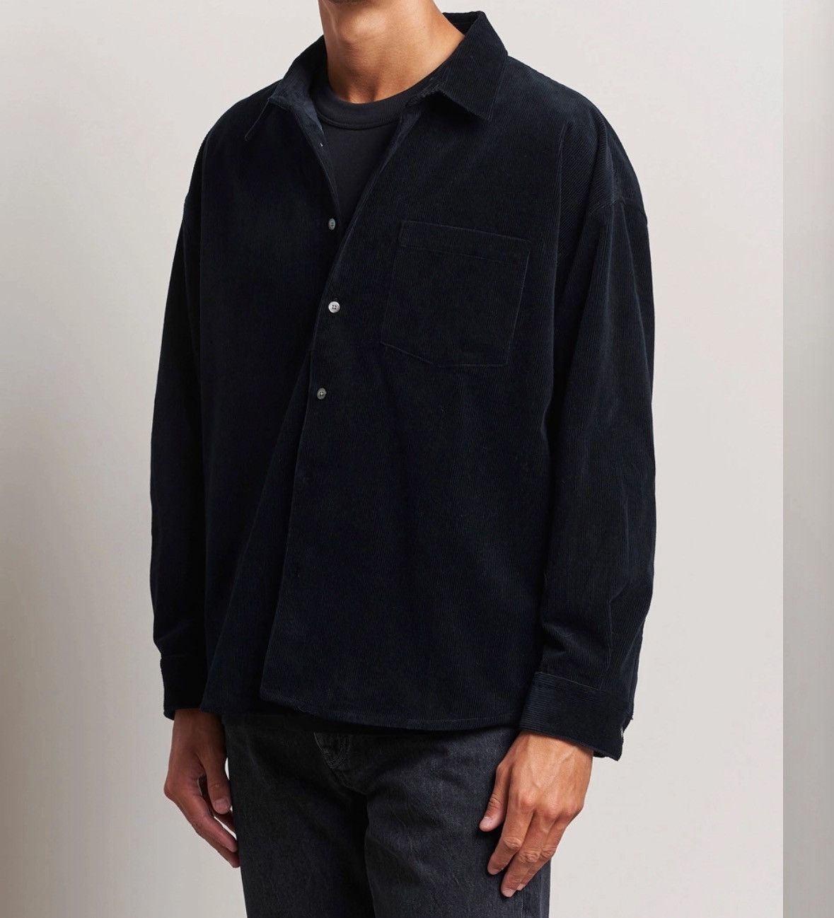 Frame Relaxed Corduroy Overshirt Dark Navy Size US XL / EU 56 / 4 - 4 Thumbnail