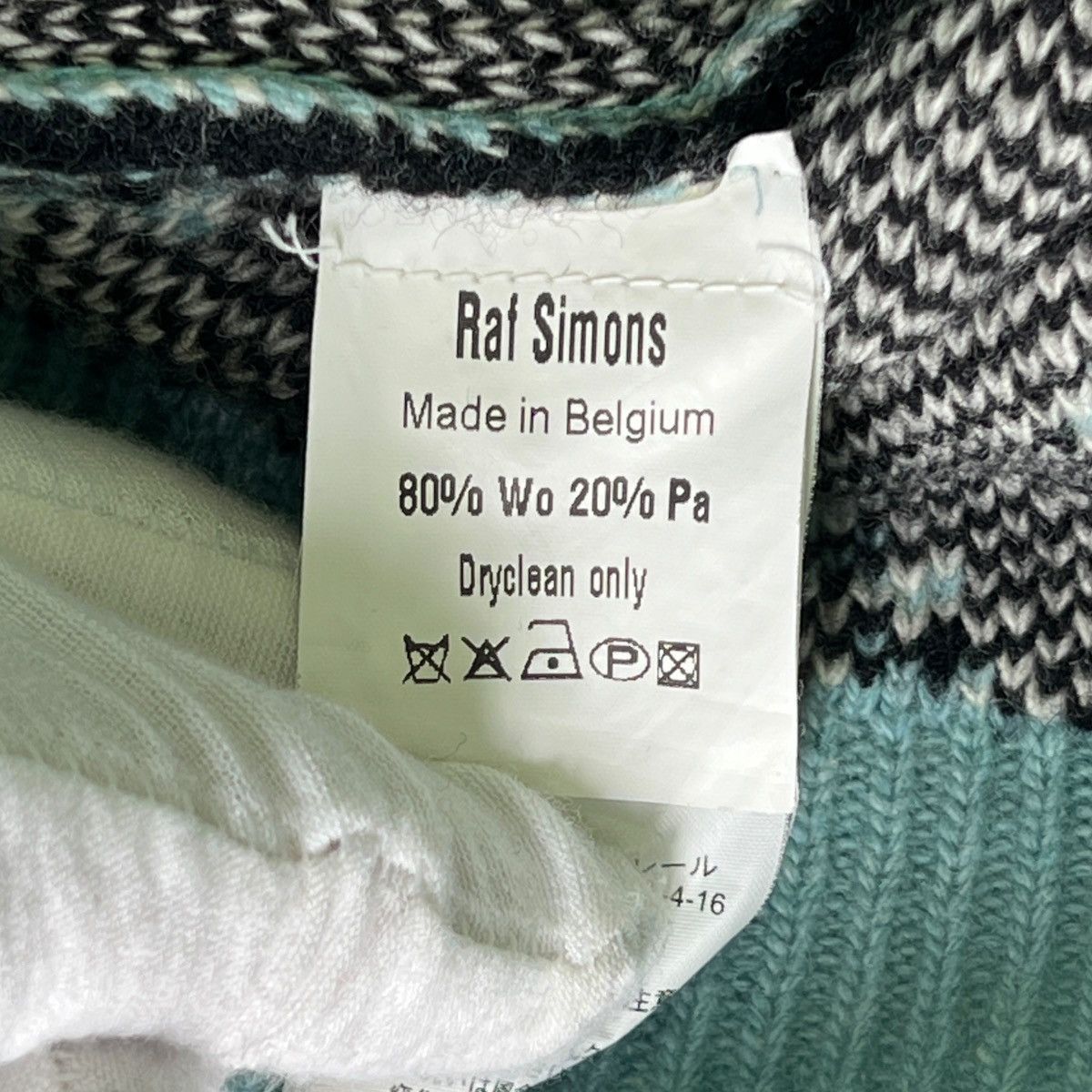 Raf Simons RAF SIMONS 2004-2005AW "Waves" Paisleys Heavy Knit Sweater Size US S / EU 44-46 / 1 - 3 Thumbnail