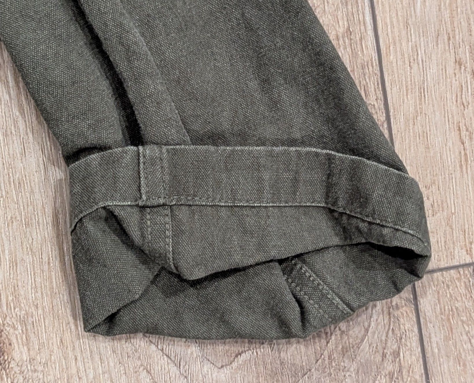 Noah NOAH Double Breasted Cotton Jacket Dark Olive Green 44 Size US L / EU 52-54 / 3 - 5 Thumbnail