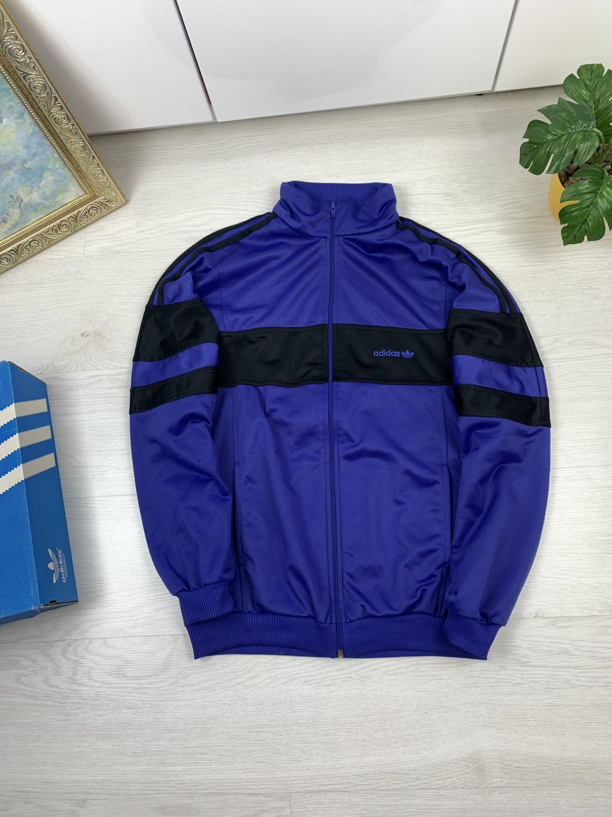 Adidas × Vintage Adidas Originals Vintage 80s Mens Full-Zip Jacket Size S-M Size US S / EU 44-46 / 1 - 3 Thumbnail