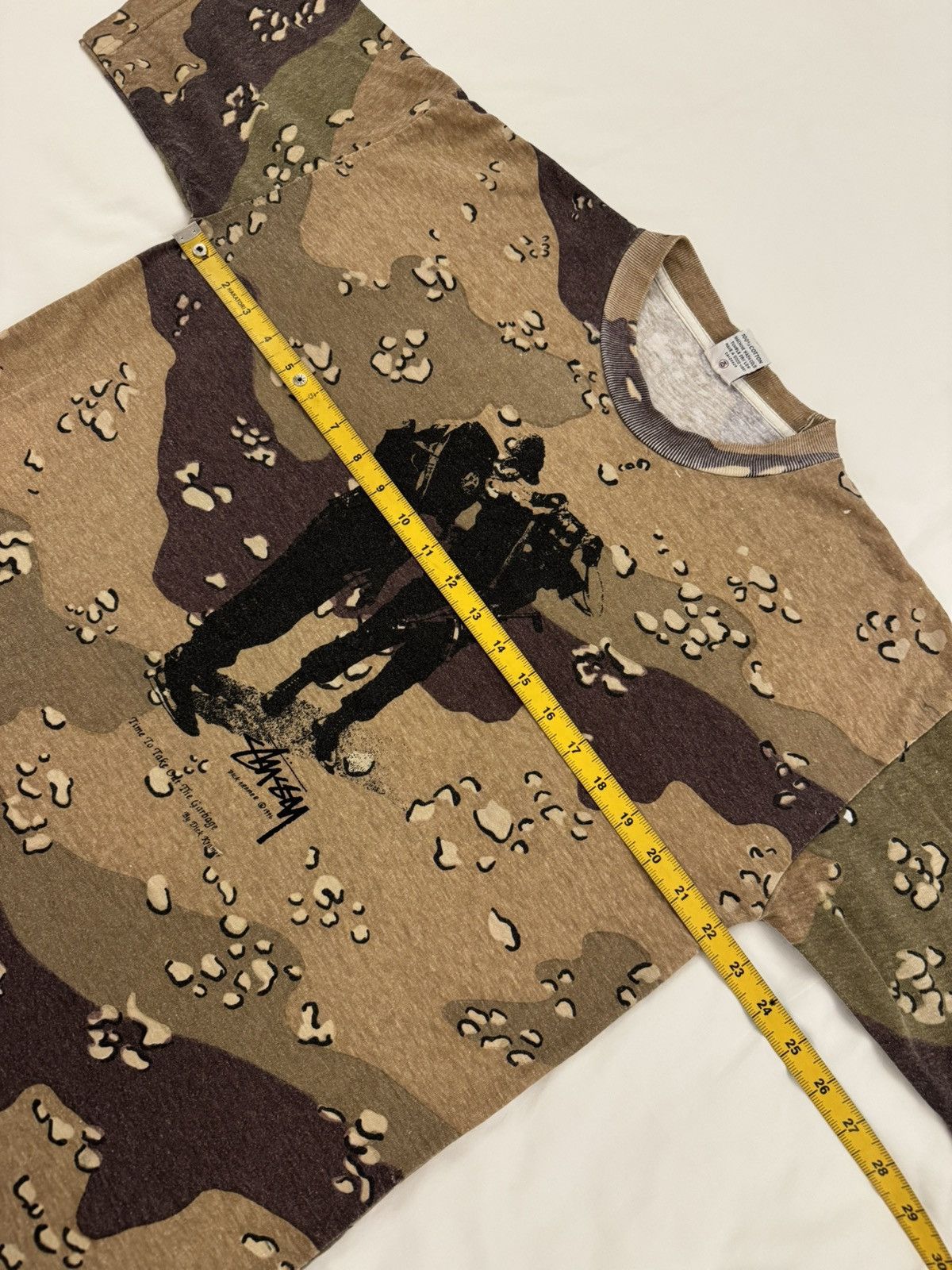 Stussy Vintage 90's Stussy Dick Kramer Camo Tshirt Size US L / EU 52-54 / 3 - 7 Thumbnail
