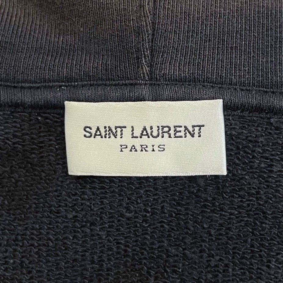 Saint Laurent Paris black hoodie with rainbow logo design Size US L / EU 52-54 / 3 - 5 Thumbnail