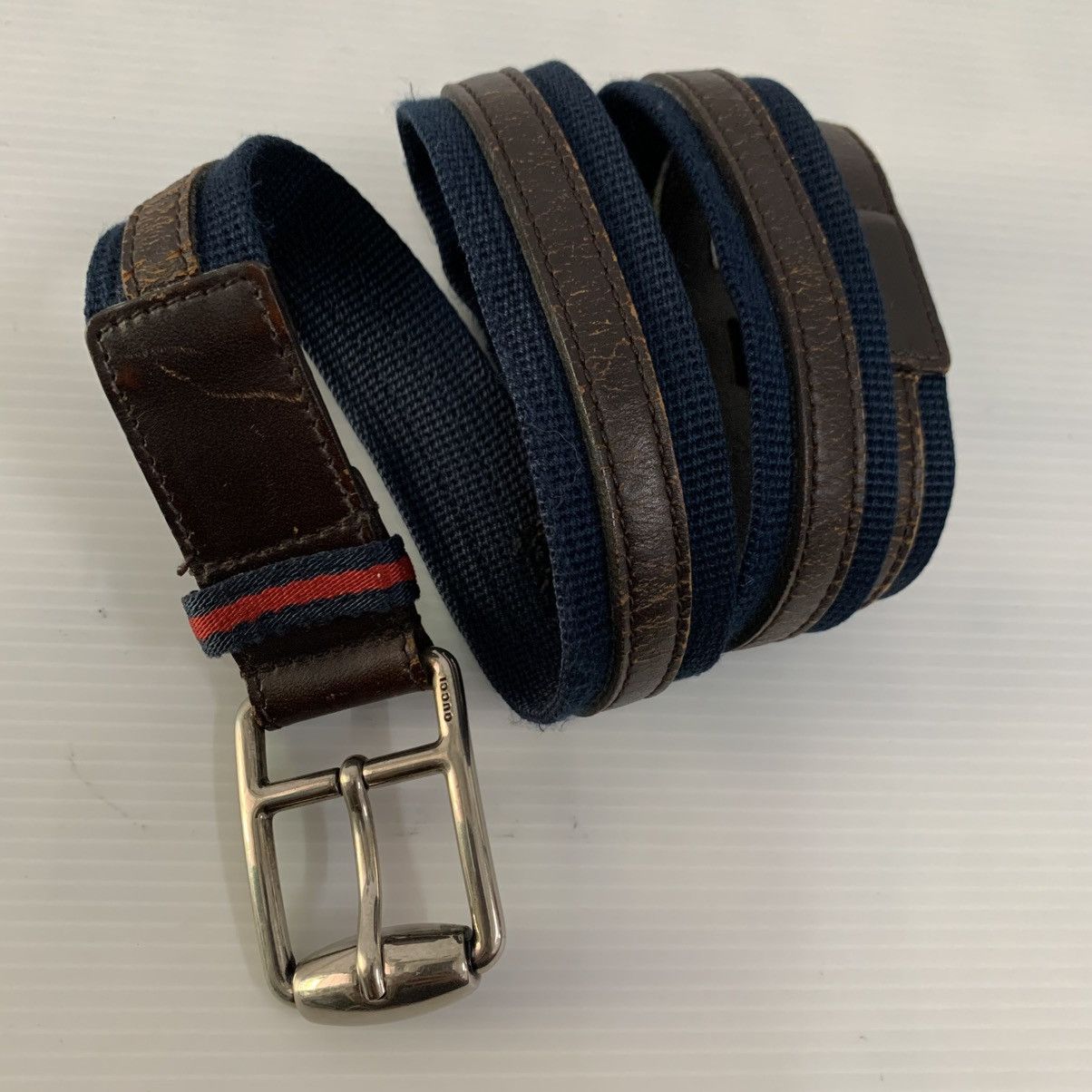 Gucci Gucci Canvas Leather Belts Size 40 - 1 Thumbnail