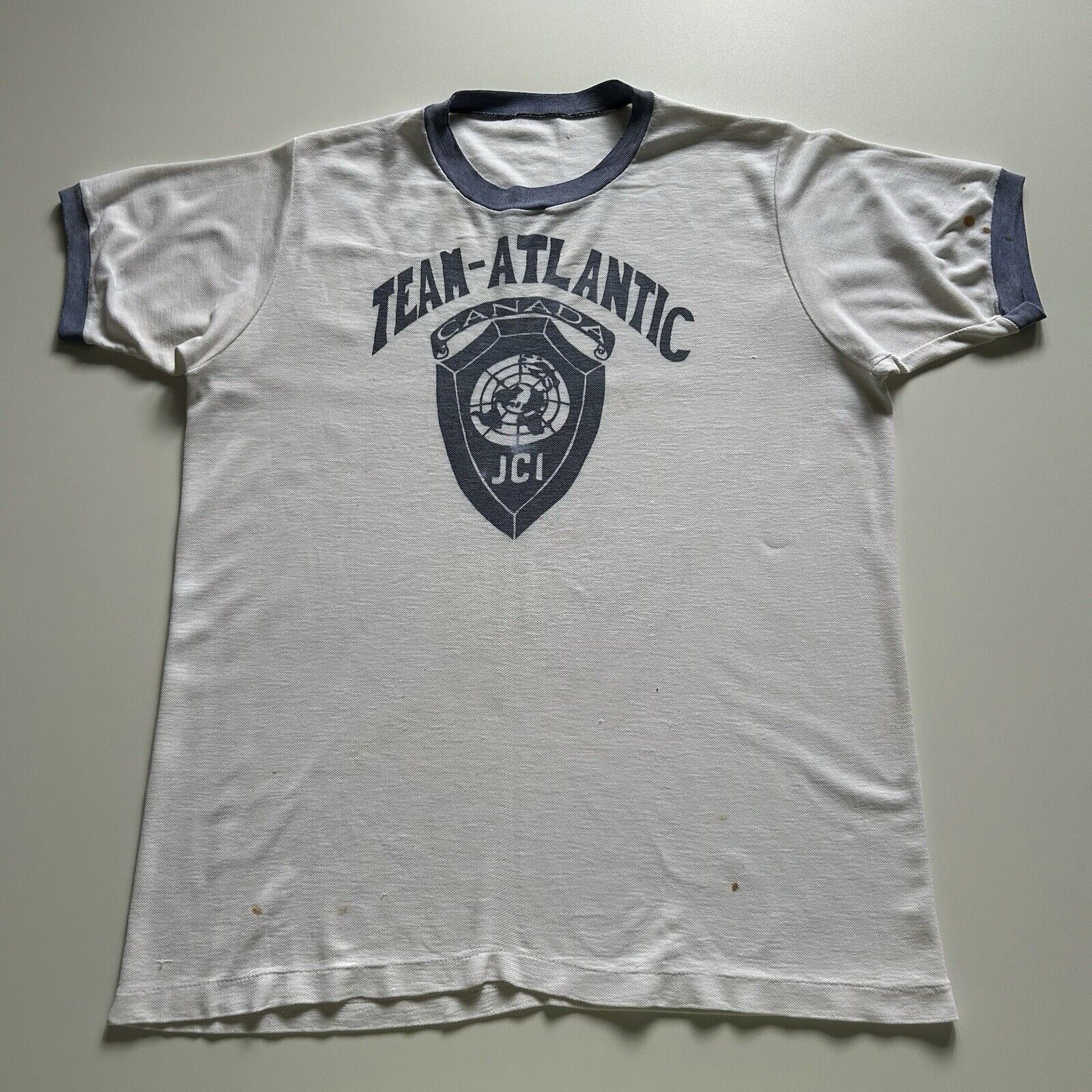 Other True Vintage 70s Team Atlantic Canada Ringer T Shirt Medium Size US M / EU 48-50 / 2 - 1 Thumbnail