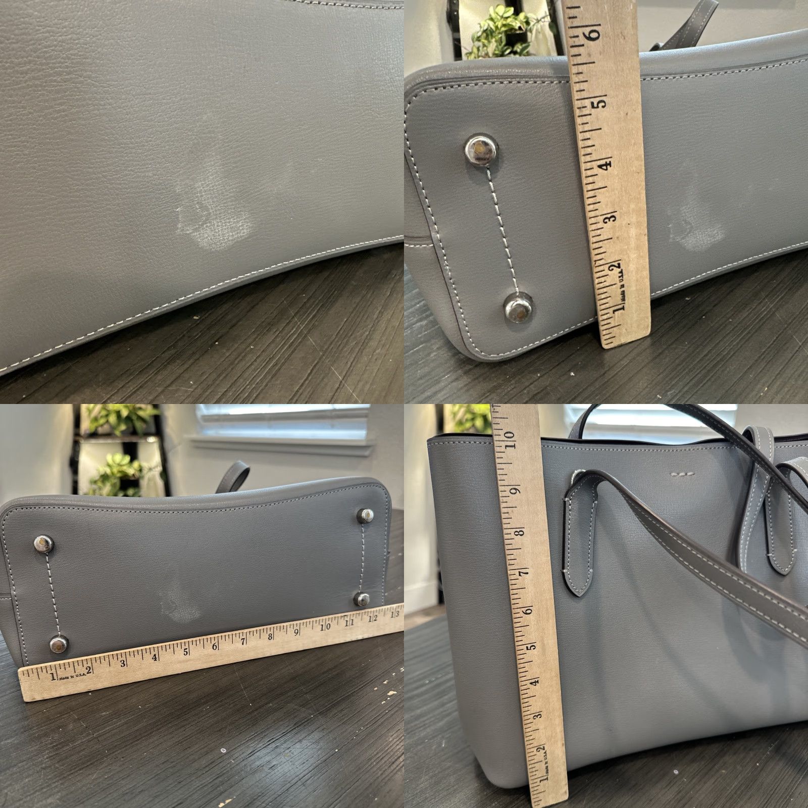 Coach Coach Avenue Carryall Tote Bag Purple Lavender Leather with Zipper Closure for Women Size ONE SIZE - 8 Thumbnail