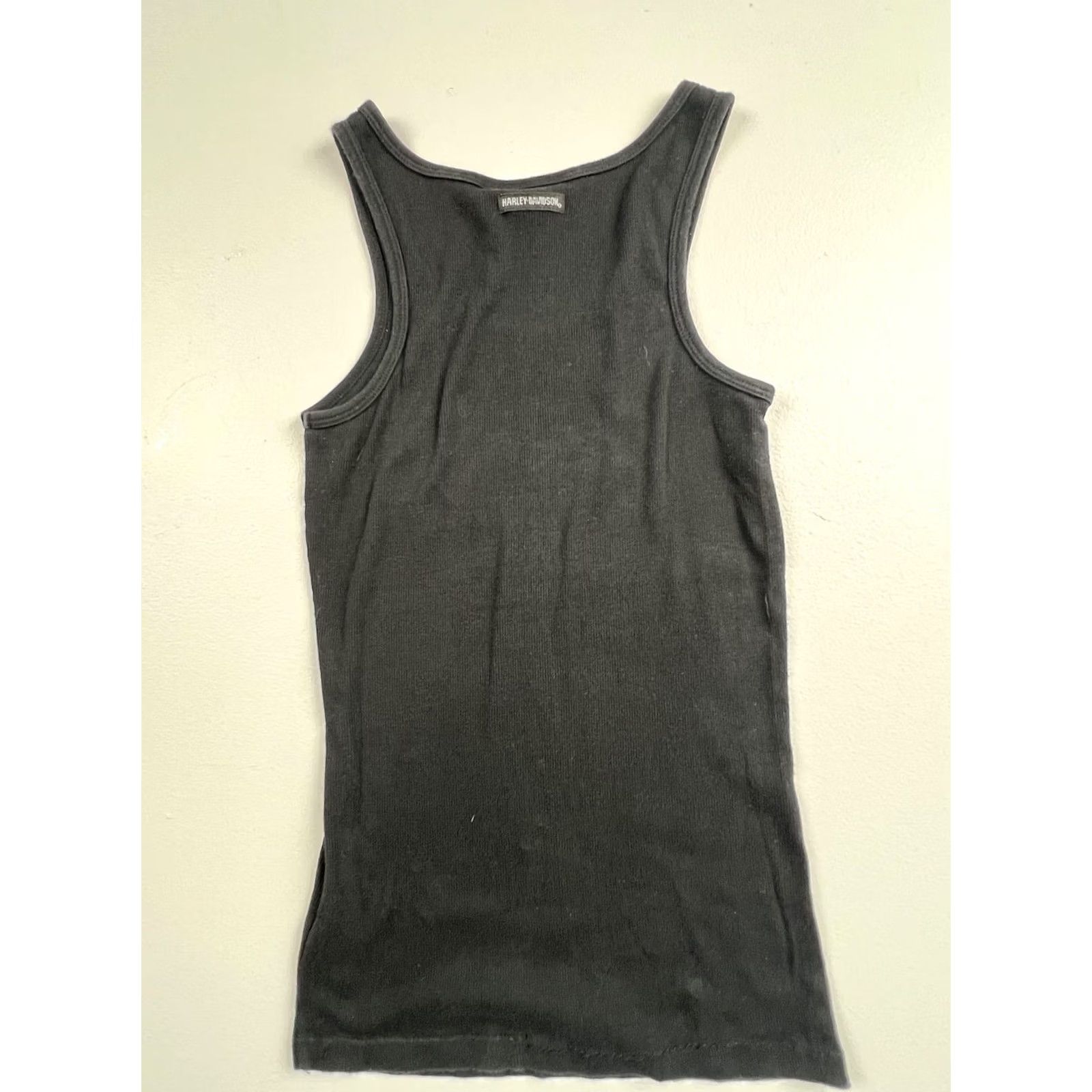 Harley Davidson Harley-Davidson Shirt Womens Medium Black Rhinestone Motorcycle Logo Tank Size M / US 6-8 / IT 42-44 - 2 Thumbnail