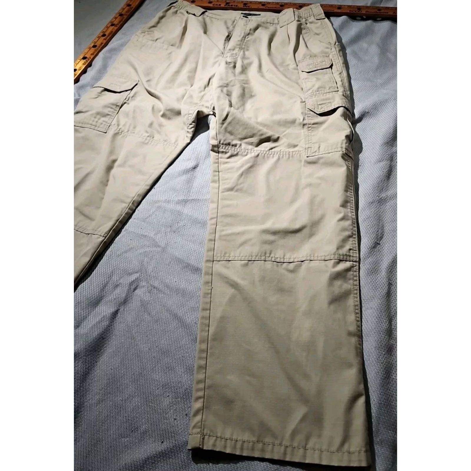Vintage 511 Tactical Pants Mens 38x32 Beige Taclite Pro Ripstop Cargo Pocket Straight Size US 38 / EU 54 - 6 Thumbnail