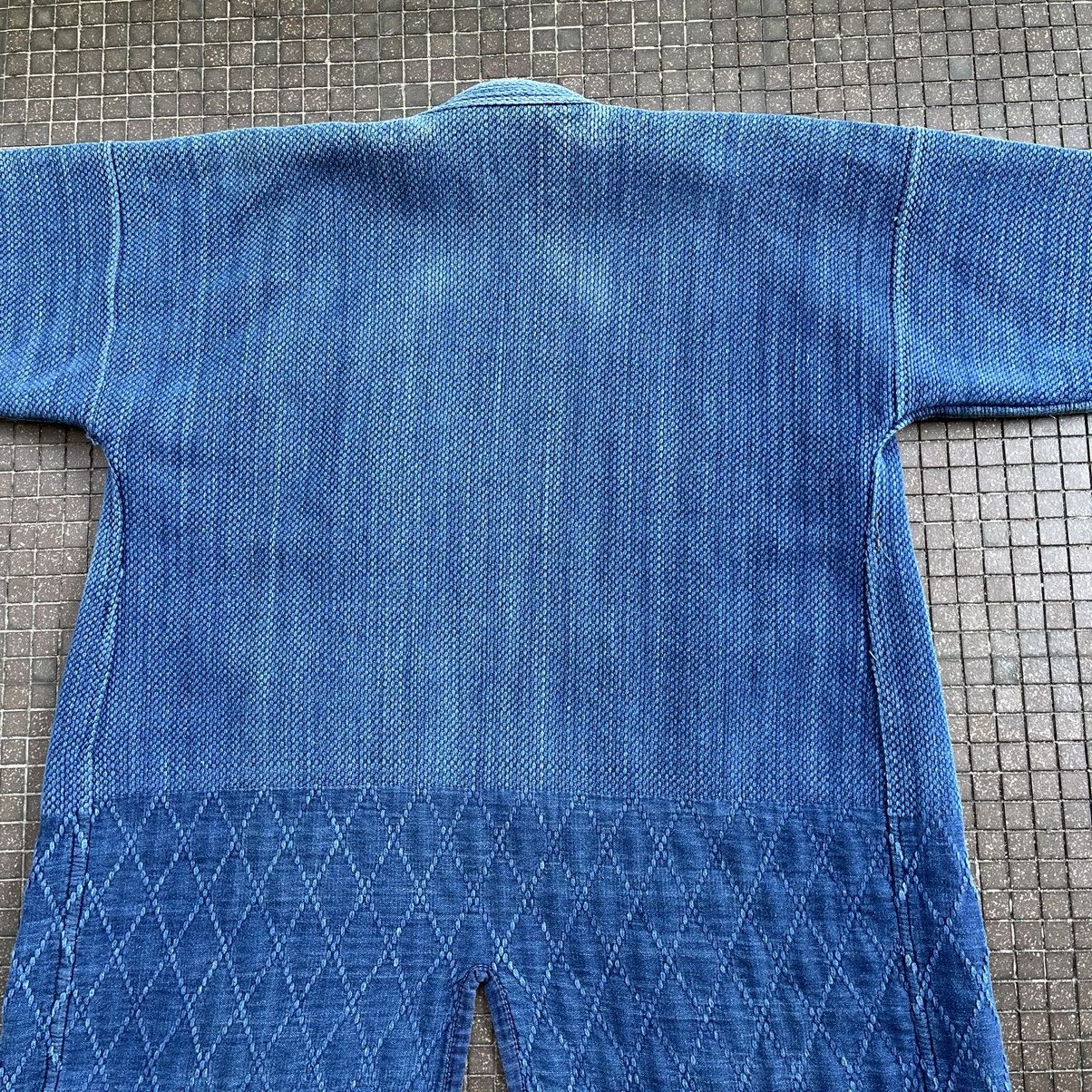 Indigo Vintage Japanese Sashiko Indigo Kendo Jacket Distressed Size US L / EU 52-54 / 3 - 7 Thumbnail