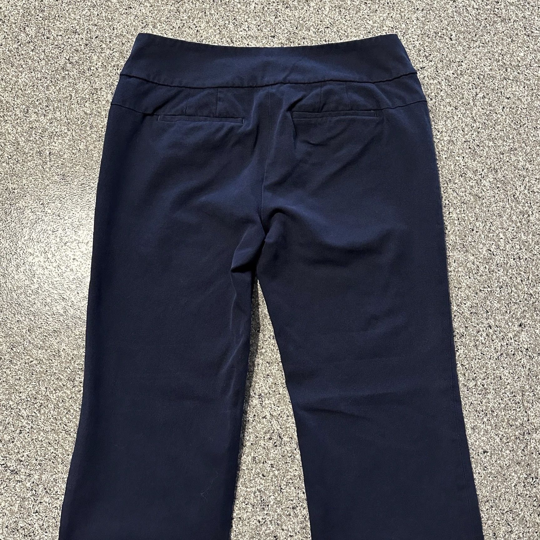 Ann Taylor Ann Taylor Navy Blue Stretch Julie Straight Pants Womens 4 30x28 Mid Rise Casual Dress Pants stretch Size 27" / US 4 / IT 40 - 5 Thumbnail
