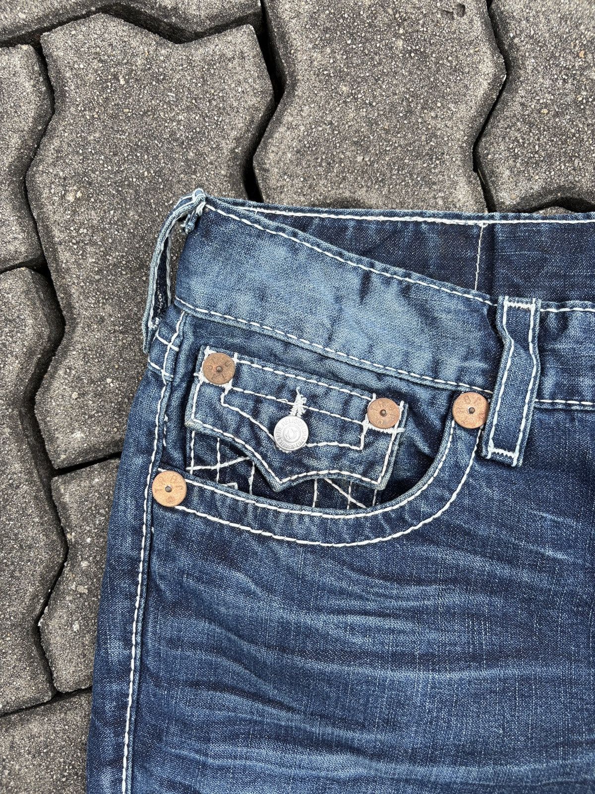 True Religion Vintage True Religion Flared Denim Jeans Size US 36 / EU 52 - 16 Thumbnail