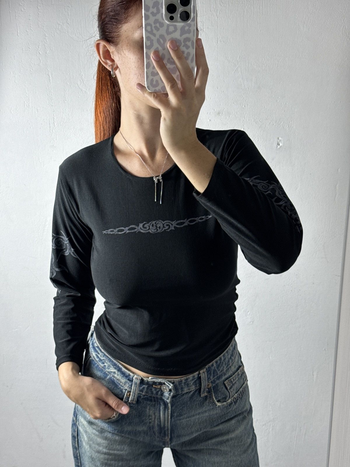 Other VINTAGE TRIBLE 2000s BLACK LONG SLEEVE Size S / US 4 / IT 40 - 6 Thumbnail