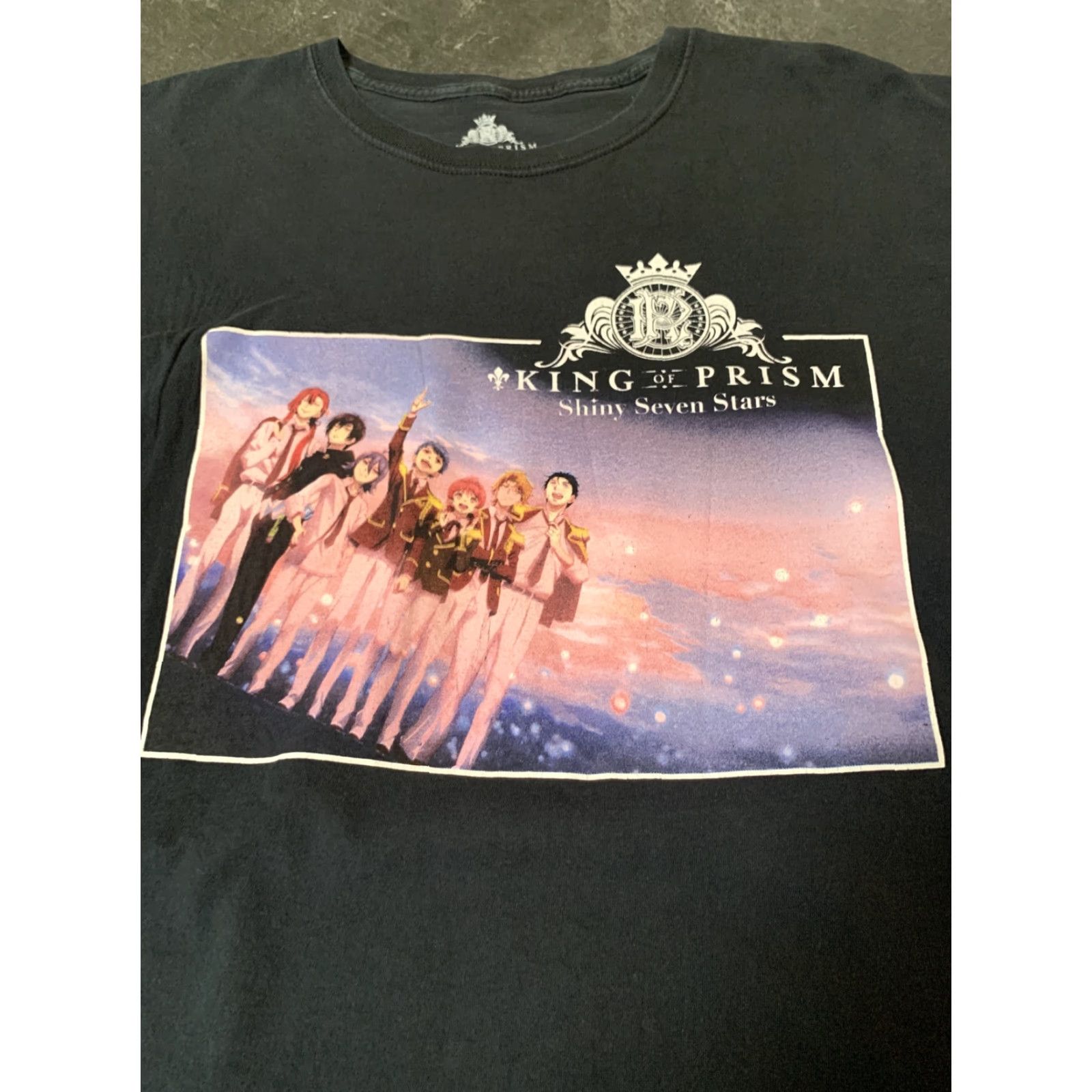 Vintage Loot Anime Lootwear Shiny Seven Stars King of Prism T-Shirt 2XL Men Black Cotton Anime Graphic Short Sleeve Size US XXL / EU 58 / 5 - 2 Thumbnail