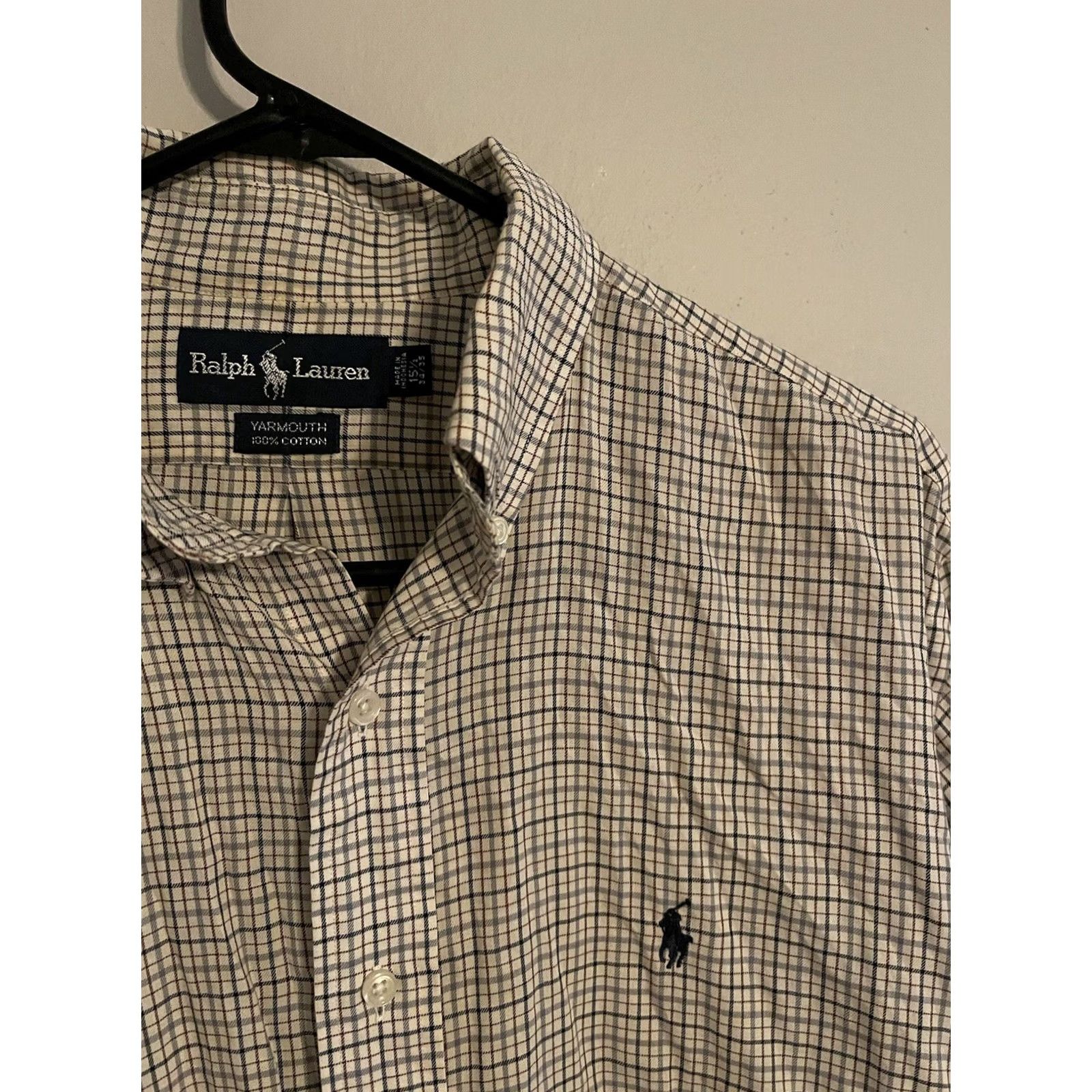 Polo Ralph Lauren Polo Ralph Lauren Yarmouth White Check Button Up Shirt Men's 15.5 34/35 L/S Size US L / EU 52-54 / 3 - 2 Thumbnail