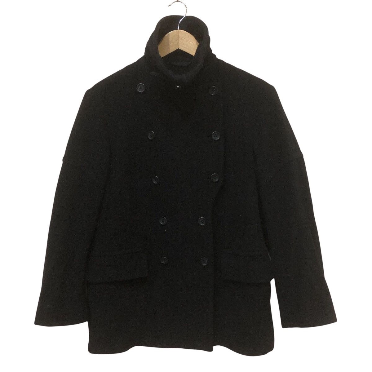 Dries Van Noten Wool Double Breast Peacoat Size XS / US 0-2 / IT 36-38 - 2 Thumbnail