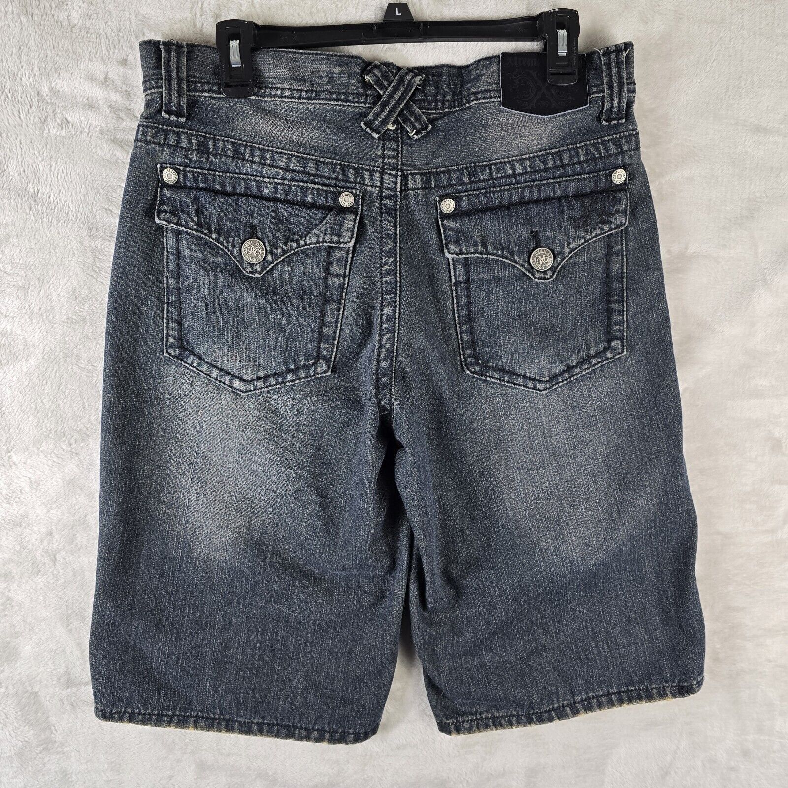 Other Y2K Xtreme Couture Distressed Blue Jean Shorts Sz 32 Baggy Size US 32 / EU 48 - 9 Thumbnail