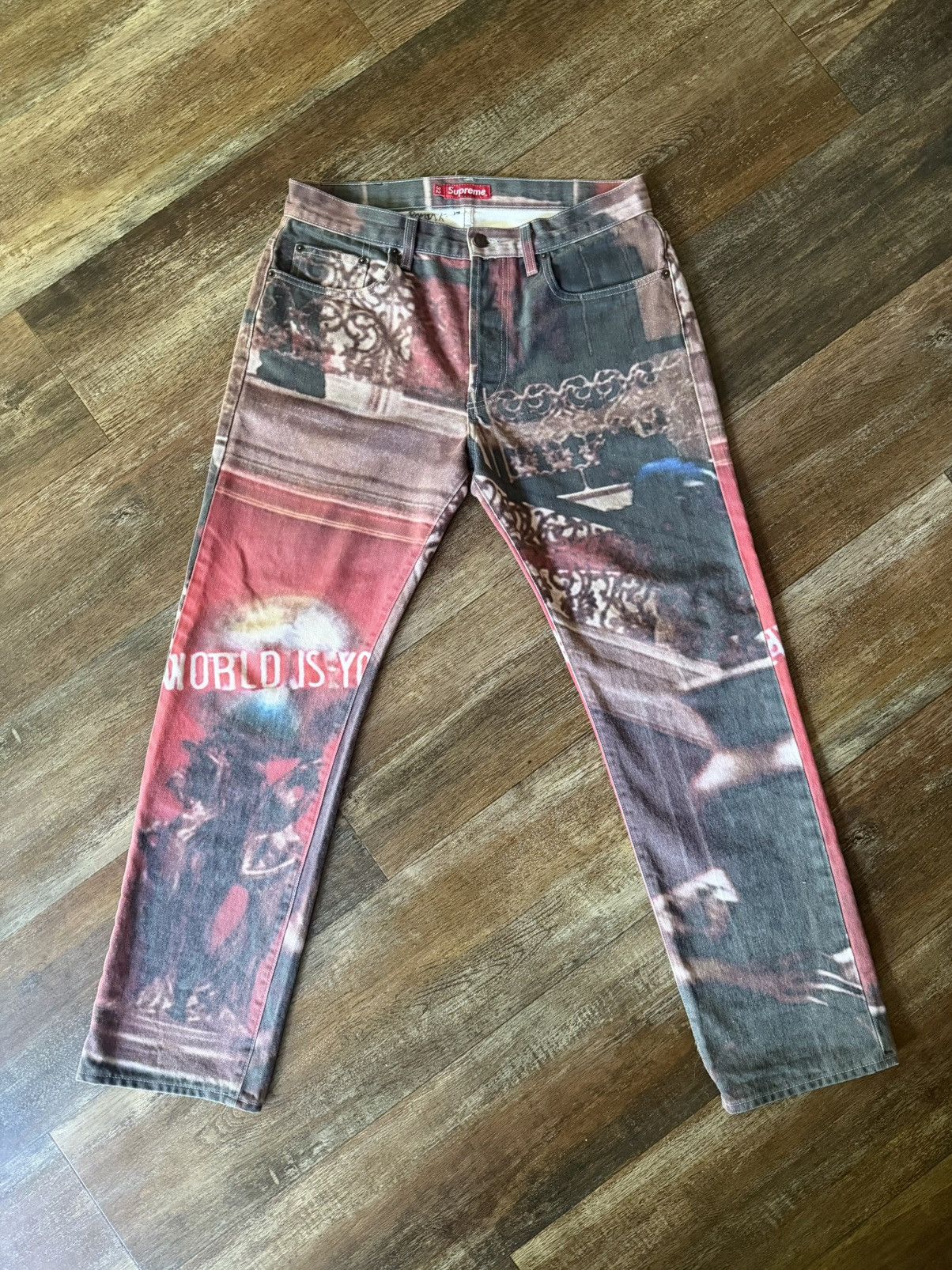 Supreme Supreme Scarface Denim The World Is Yours Size US 32 / EU 48 - 1 Thumbnail