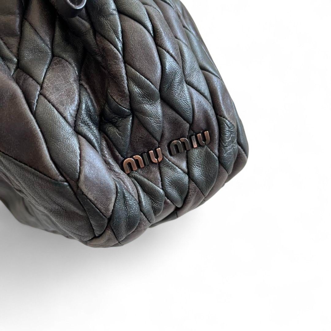 Miu Miu Miu Miu - Quilted Leather Shoulder Bag 90s Italy Designer Size ONE SIZE - 7 Thumbnail