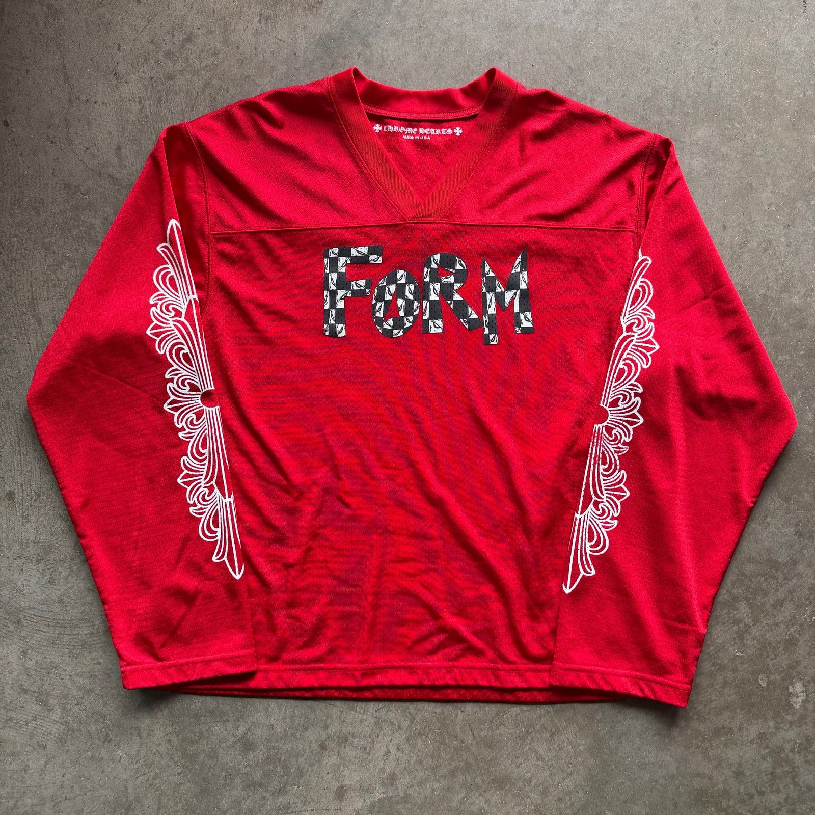 Chrome Hearts Chrome Hearts x Matty Boy Form L/S Mesh Jersey Red Size US L / EU 52-54 / 3 - 1 Thumbnail