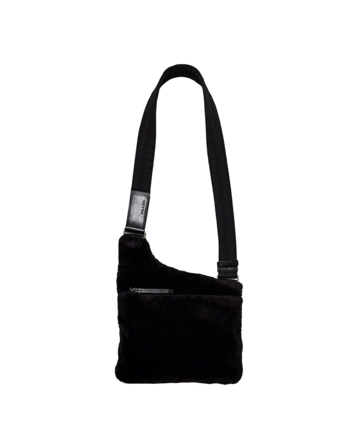 Prada PRADA Fall Winter 1999 Fur & Mesh Shoulder Bag | Grailed