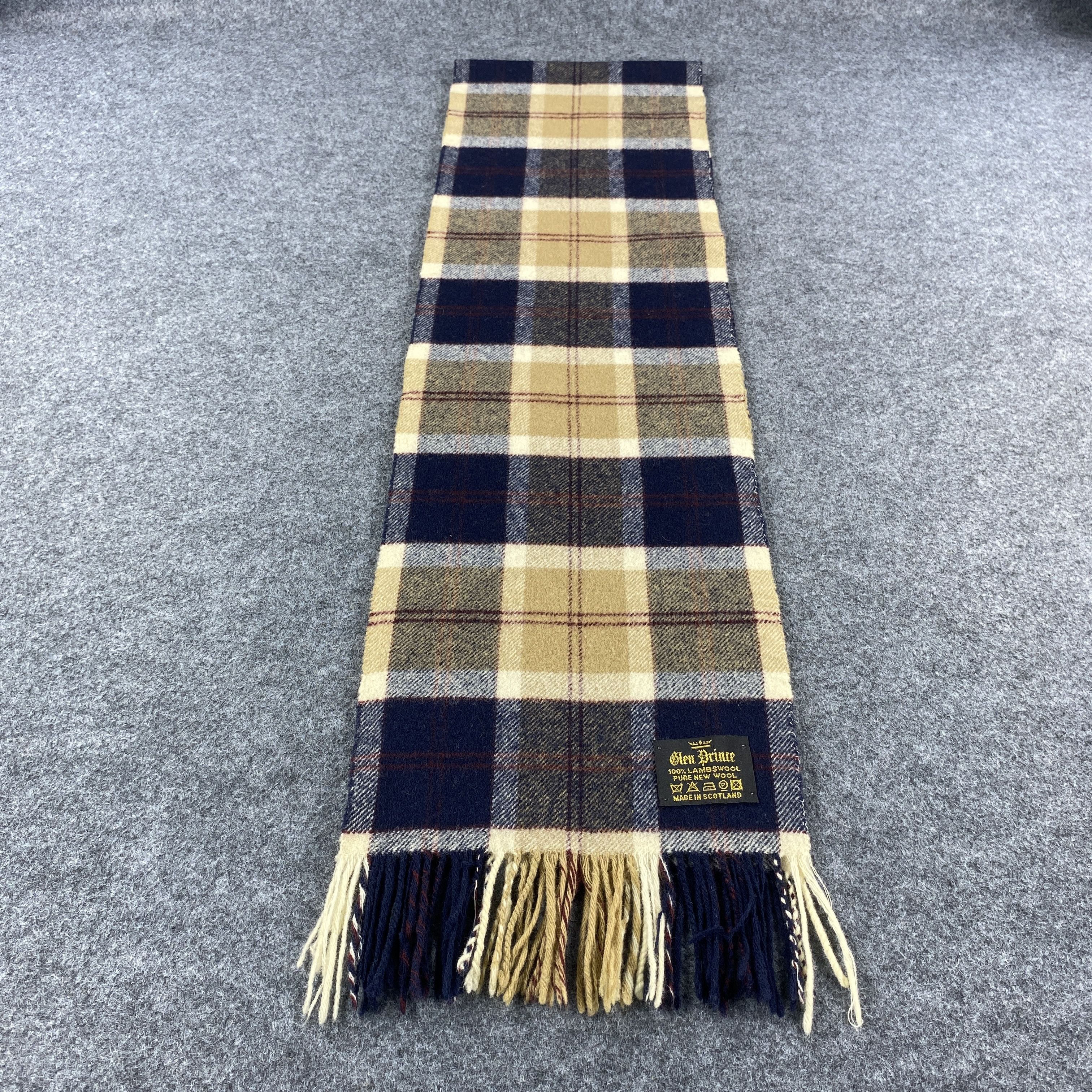 Vintage Glen Prince Scarf # Muffler # Neckwear # D555 Size ONE SIZE - 3 Thumbnail