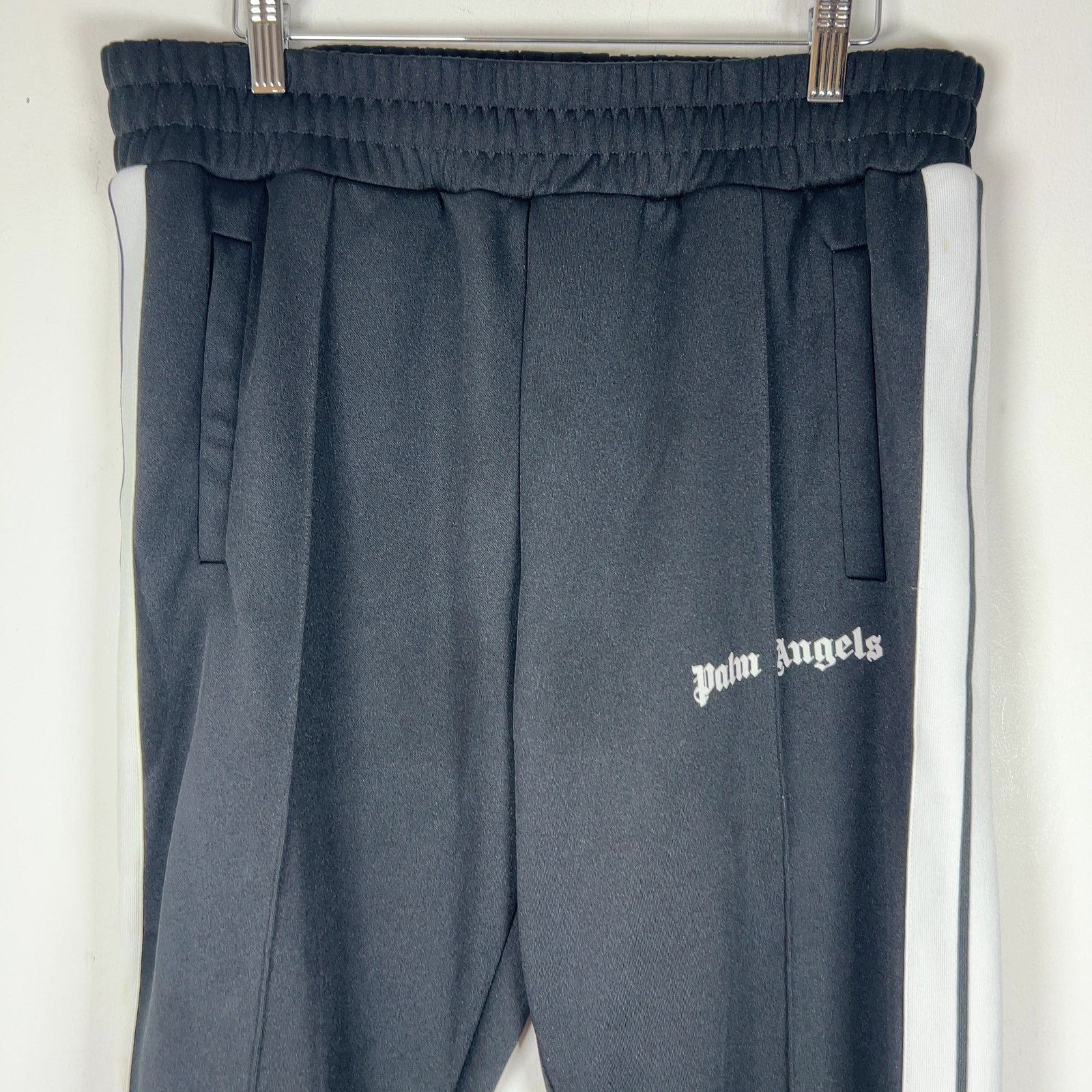 Palm Angels Palm Angels Black Narrow Track Pants Size US 36 / EU 52 - 2 Thumbnail