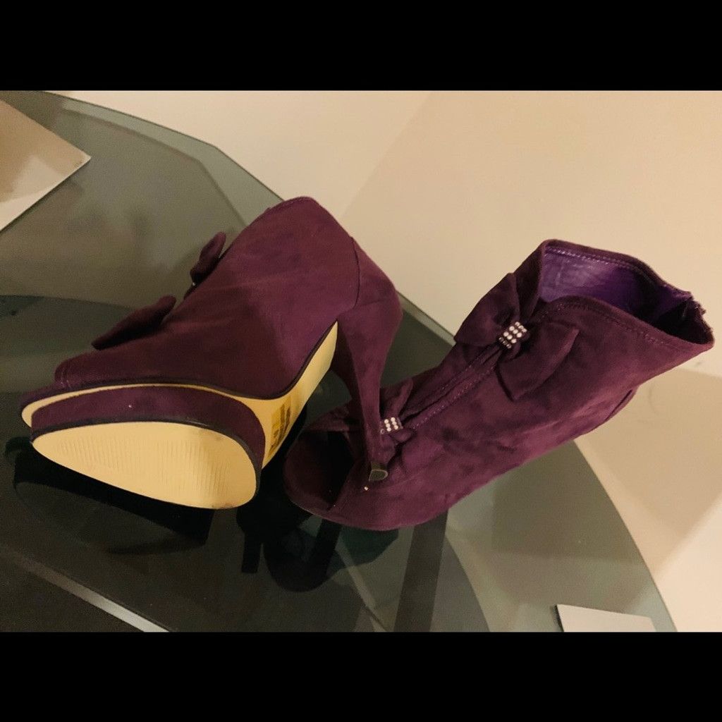 Other 💲💲SALE💲💲 Liliana BN purple suede Boots size 10 Size US 10 / IT 40 - 5 Thumbnail