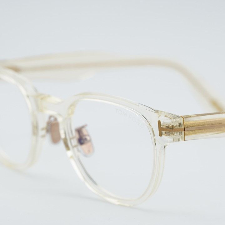 Tom Ford Tom Ford FT5783-D-B 039 Eyeglasses Yellow 47mm Square Frame Size ONE SIZE - 2 Thumbnail