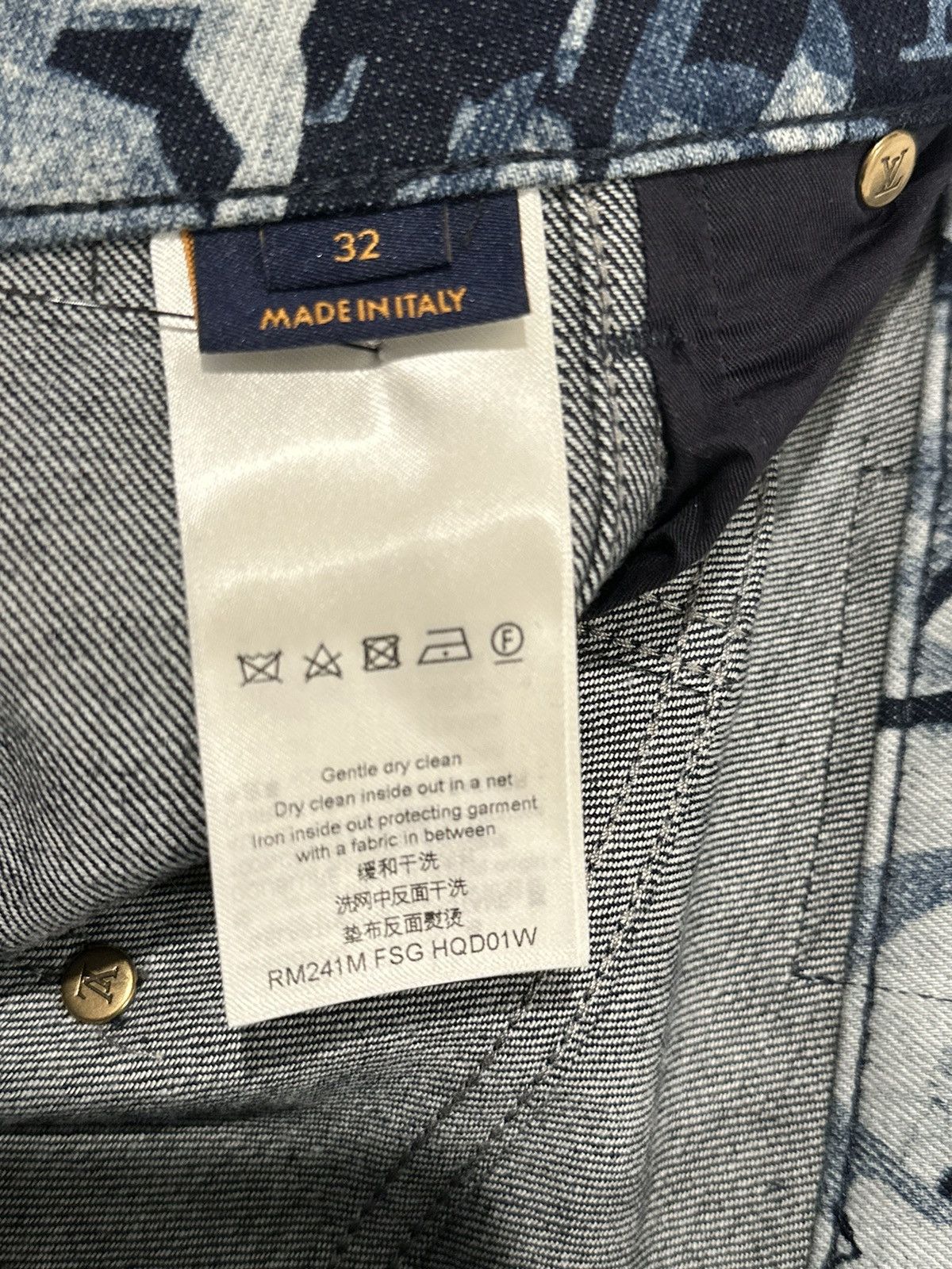 Louis Vuitton Louis Vuitton Monogram Flower Graphic Denim Jeans Size US 32 / EU 48 - 8 Thumbnail