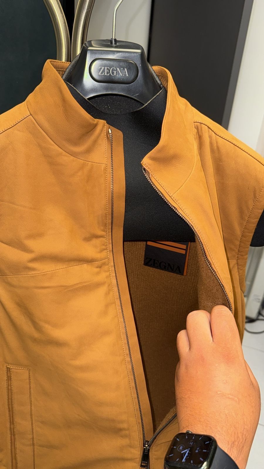 Ermenegildo Zegna ZEGNA Leather Vest Size US M / EU 48-50 / 2 - 2 Thumbnail