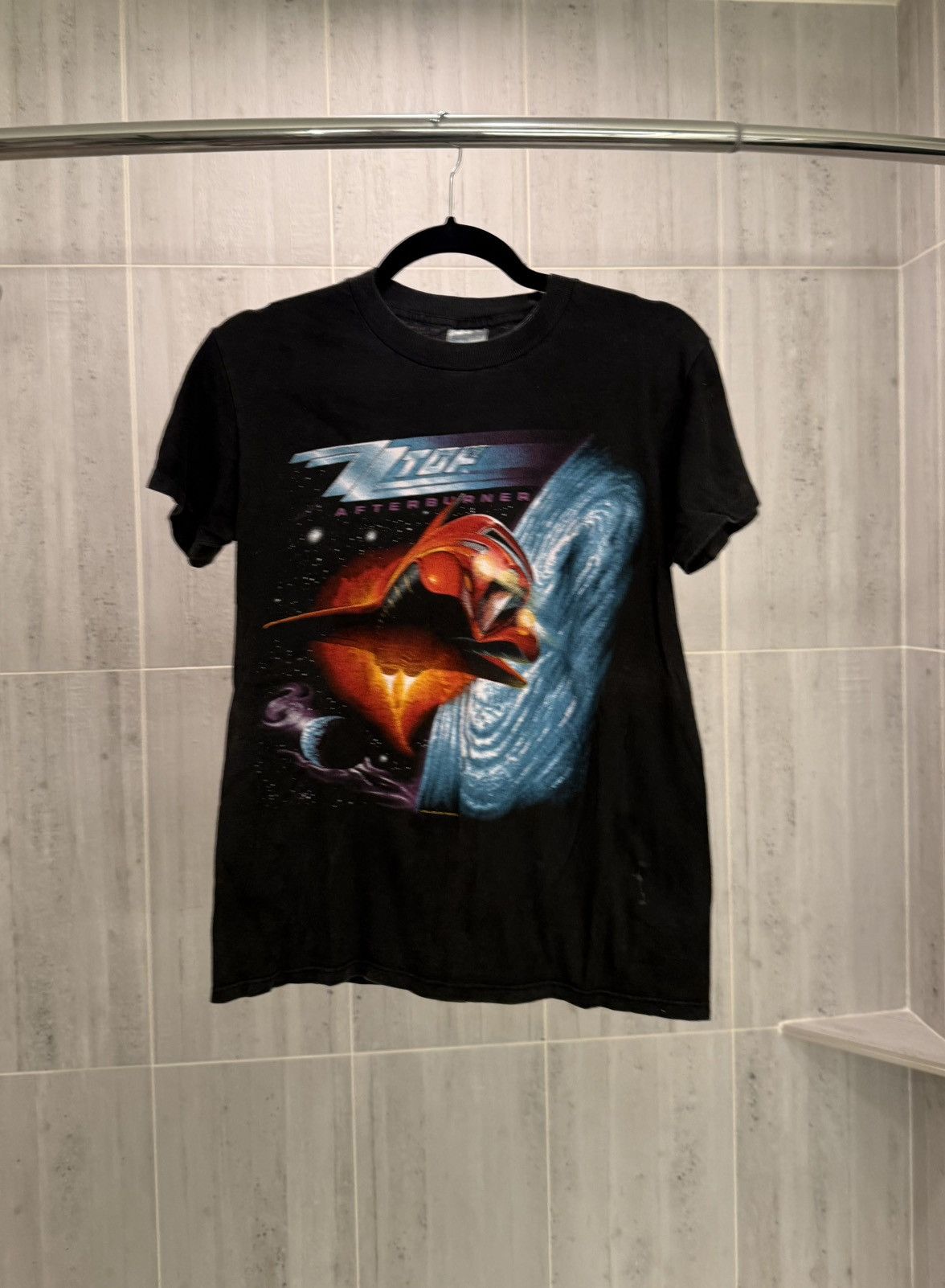Fruit Of The Loom Super Rare VTG 1986 ZZ Top “Afterburner” Tour Tee Size US M / EU 48-50 / 2 - 1 Thumbnail