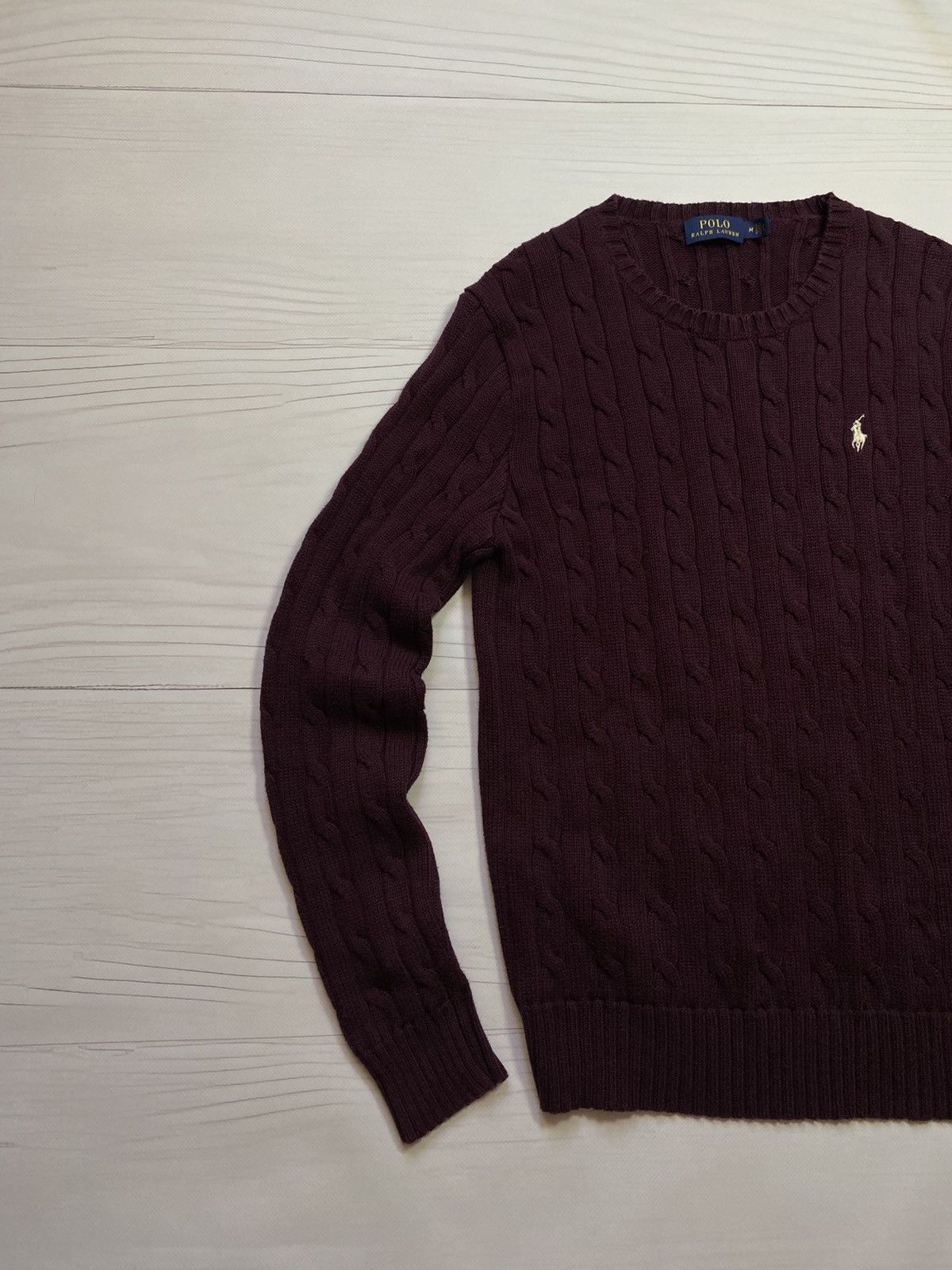 Polo Ralph Lauren Polo Ralph Lauren cable knit crew neck y2k sweater Size M / US 6-8 / IT 42-44 - 5 Thumbnail