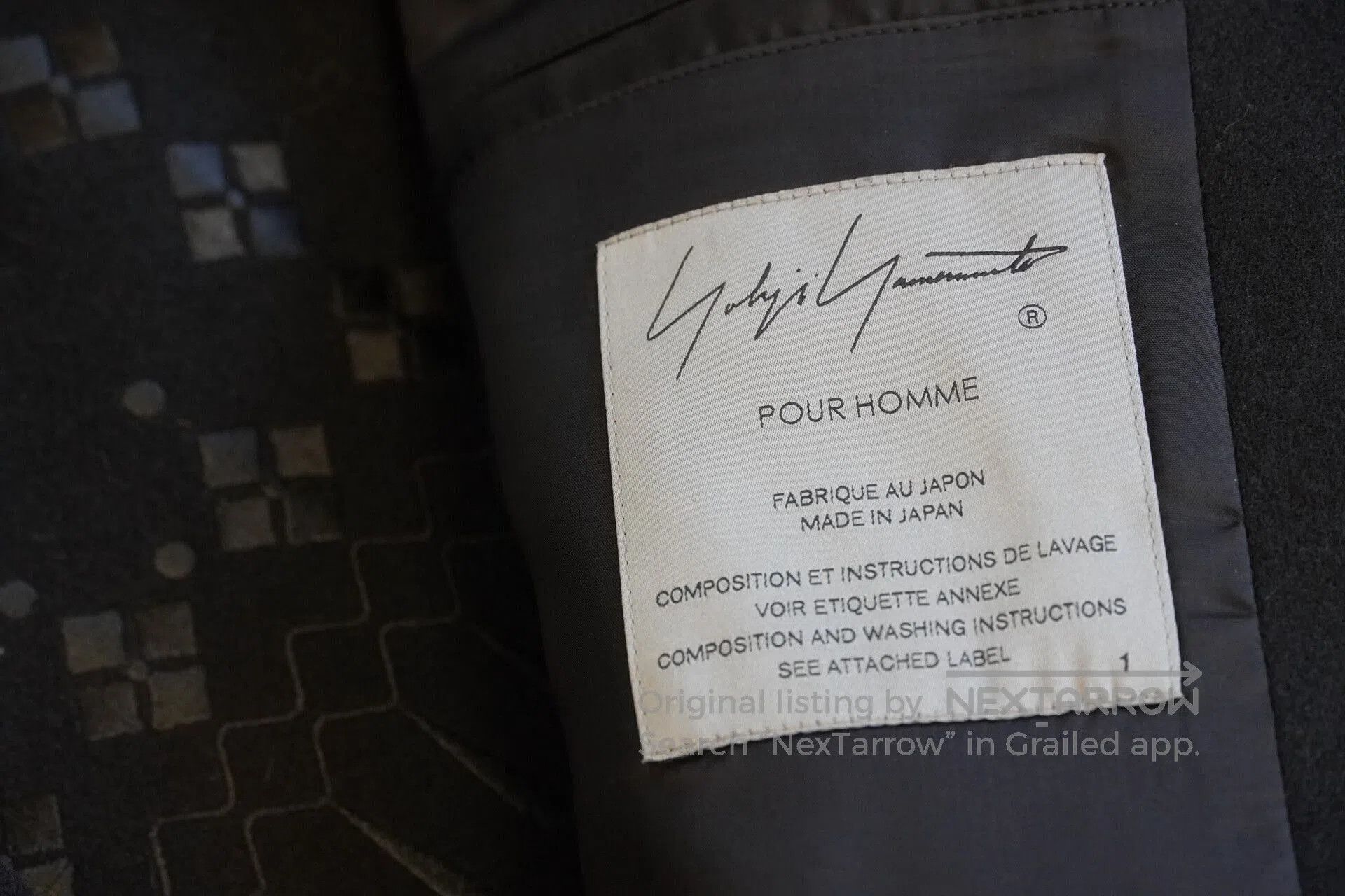 Yohji Yamamoto Yohji Yamamoto Black Embroidered Wool Jacket. Size US S / EU 44-46 / 1 - 7 Thumbnail