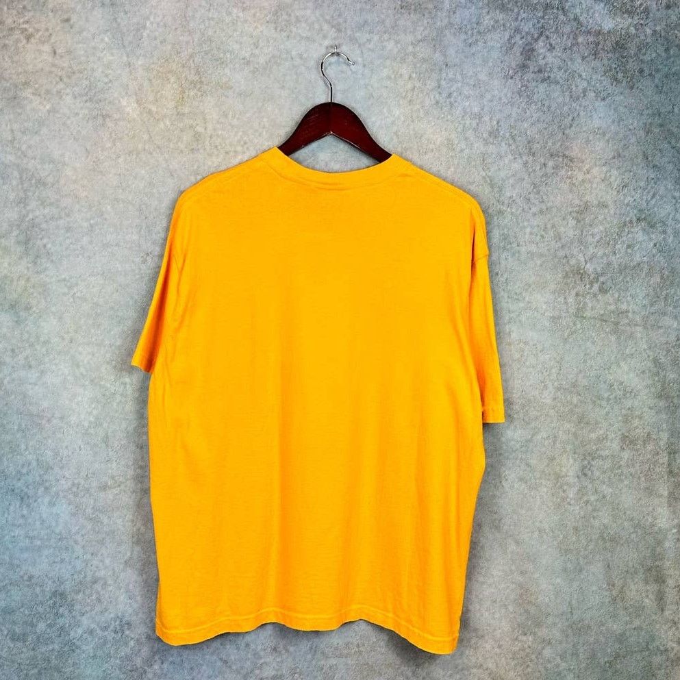 Basic Editions × Vintage Vintage 90s Blank Yellow Pocket T Shirt Sz M Single Stitch Size US M / EU 48-50 / 2 - 5 Thumbnail