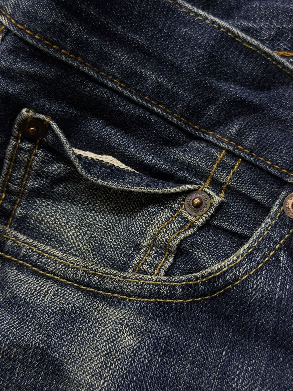 Uniqlo Vintage Uniqlo Japan Selvedge Denim Jeans | Vintage Fade W34 Size US 34 / EU 50 - 11 Thumbnail