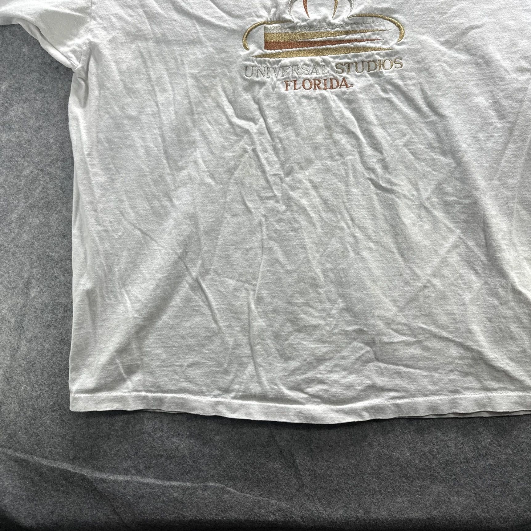 Vintage VINTAGE Universal Studios Florida Shirt Mens 2XL White Embroidered Made USA 90s Size US XXL / EU 58 / 5 - 4 Thumbnail