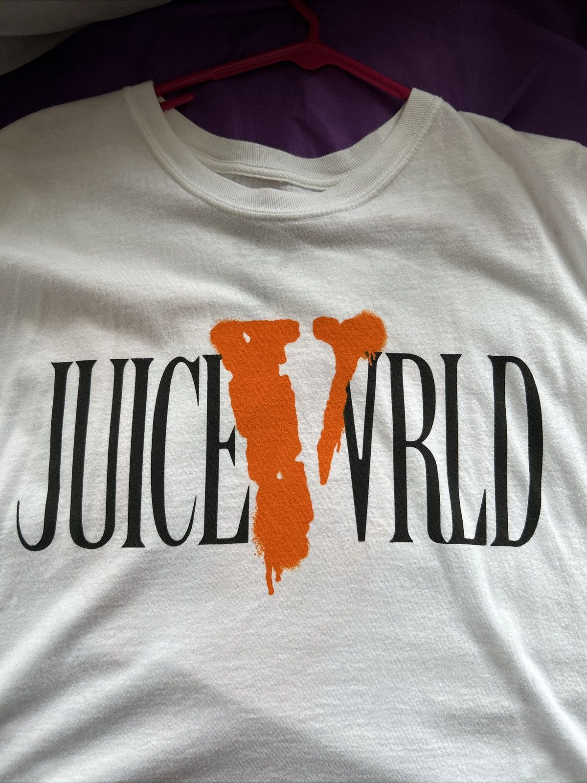 image of Juice Wrld X Vlone T-Shirt in White, Men's (Size 2XL)