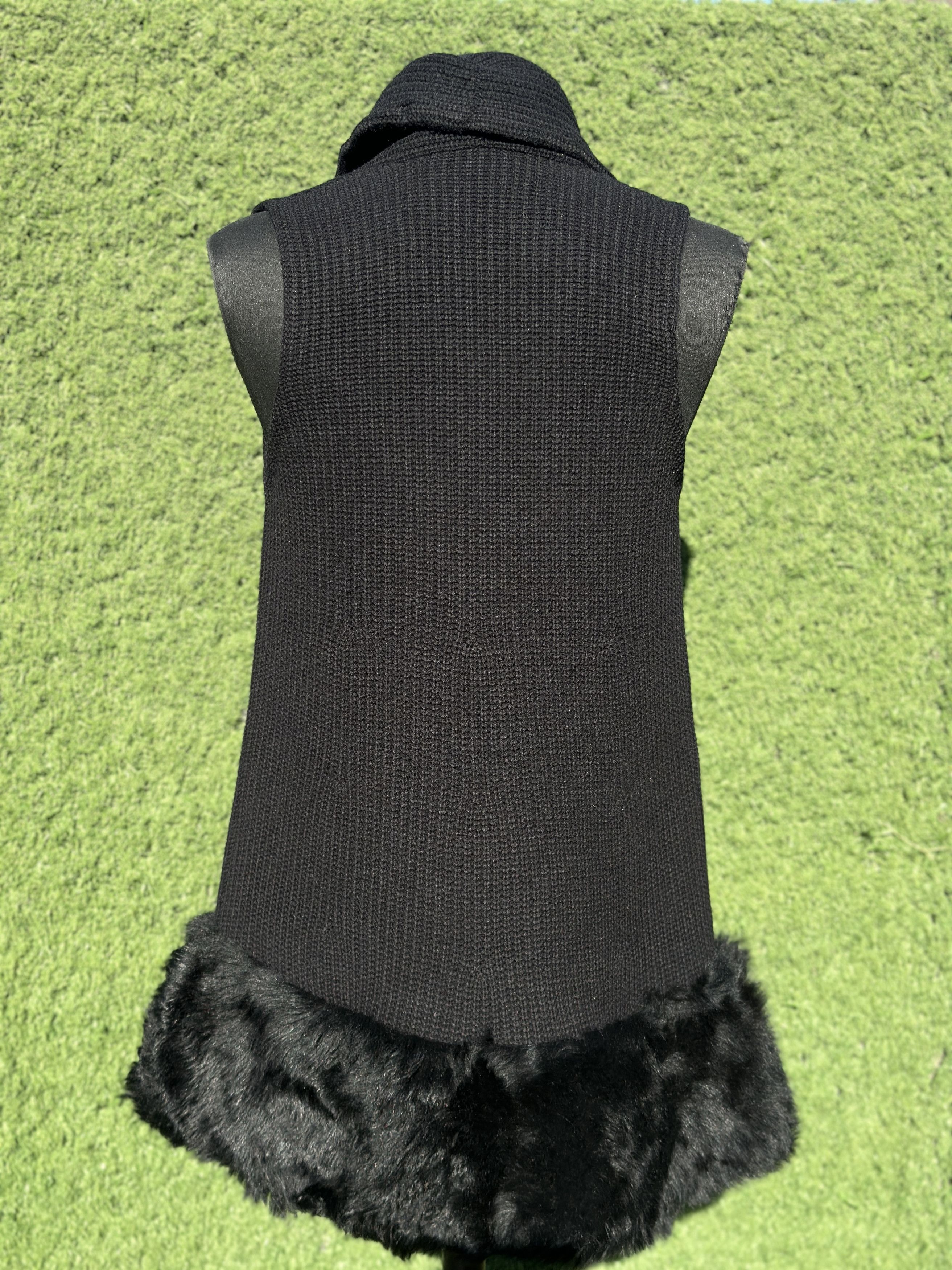 Ralph Lauren Purple Label Rare 3300$ Ralph Lauren Purple Label Knit Vest Shearling M-L Size L / US 10 / IT 46 - 2 Thumbnail